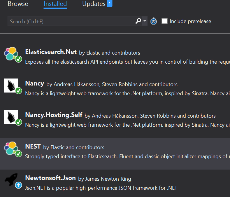 ElasticSearch Client Using Nest, ElasticSearch Net, GenericRepository, Nancy